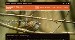 Desktop Screenshot of eaglenestbirding.com